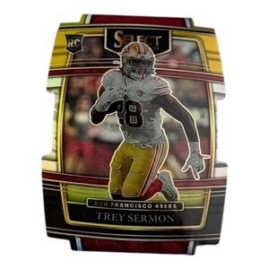 2021 Panini Select Trey Sermon RC Die-Cut Prizm #68 San Francisco 49ers Rookie
